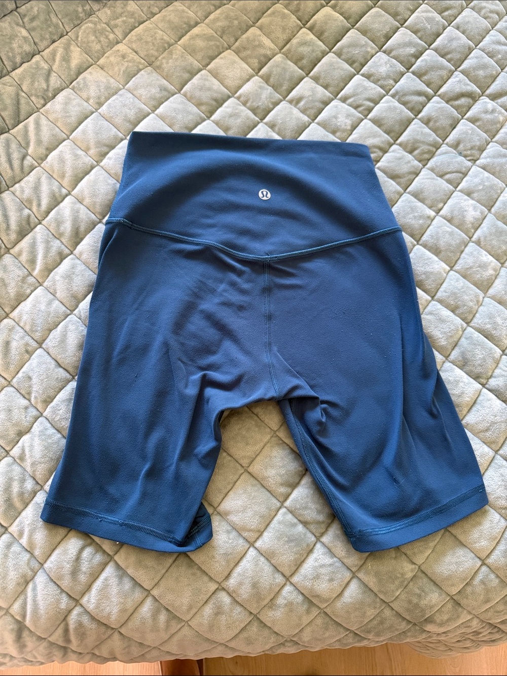 Lululemon High-Rise Navy Bike Shorts